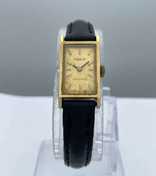 VINTAGE TISSOT STYLIST GOLD LADIES DRESS WATCH R1 BIDS